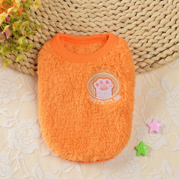 

dog apparel cute pets coat autumn winter cats clothes puppy cartoon pattern outfit vest keeping warm flannel small cat outwear