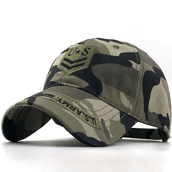 

ball cap spring and summer us army camouflage embroidered baseball sun fishing, Blue;gray