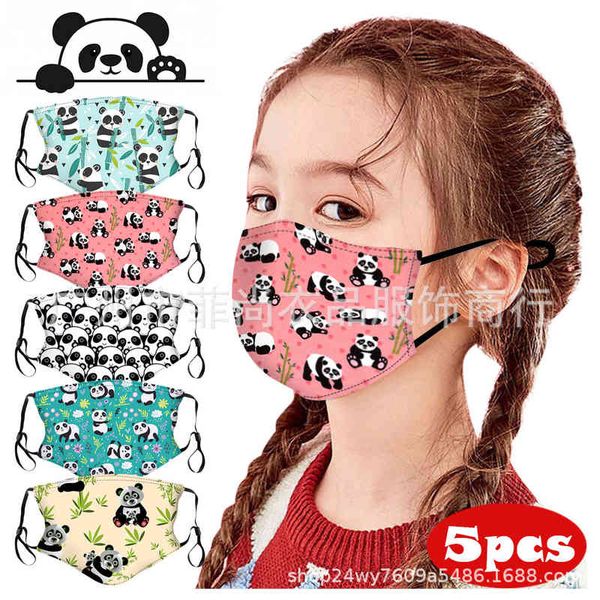 

printed series cute children's panda 1 protective mask with filter