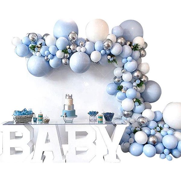 

disposable dinnerware blue balloon theme series chain combination set wedding birthday party accessories decoration