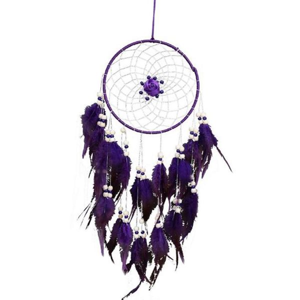 

handmade dream catcher net with feathers wall hanging dreamcatcher craft gift christmas decoration for home 70cm decorative objects & figuri