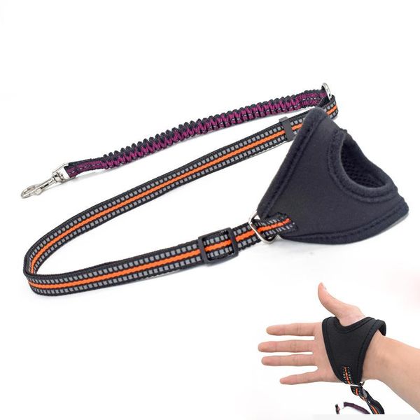 

hands elastic pet dog leash/lead for small large medium dogs training leash glove handy running jogging gloved lead/ collars & leashes