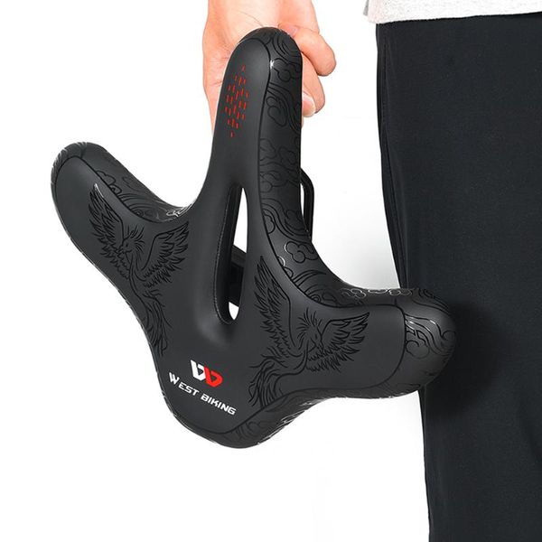 

bike saddles bicycle saddle breathable leather cushion comfortable anti slip & weat road mtb sponge filled shockproof cycling seat
