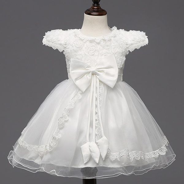 

girl's dresses wedding dress girl lace bow girls party birthday bruidsmeisjes jurk kids 6wd 017, Red;yellow