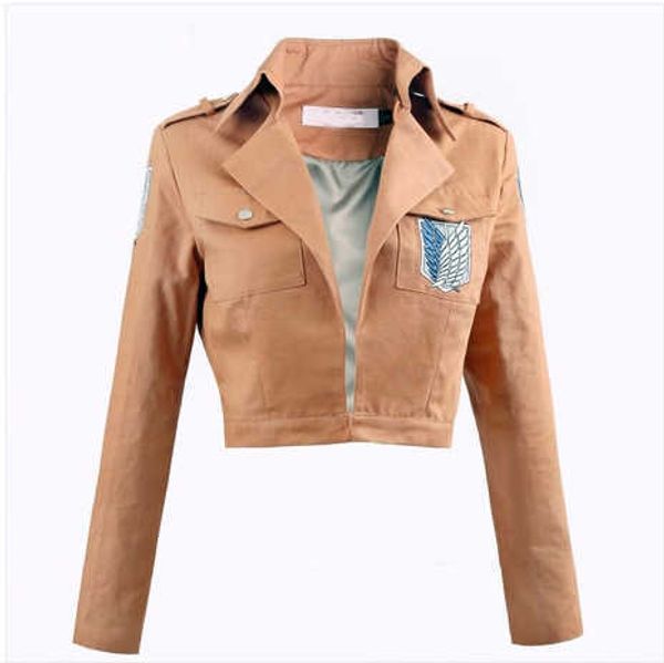 Anime Nouvelle attaque sur Titan Cosplay Shingeki no Kyojin Mikasa Ackerman Costume Châle Ceinture Costume Short En Cuir Ensembles Complets Y0913