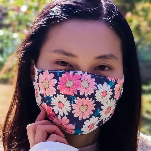 

mask daisy print protective for men and women