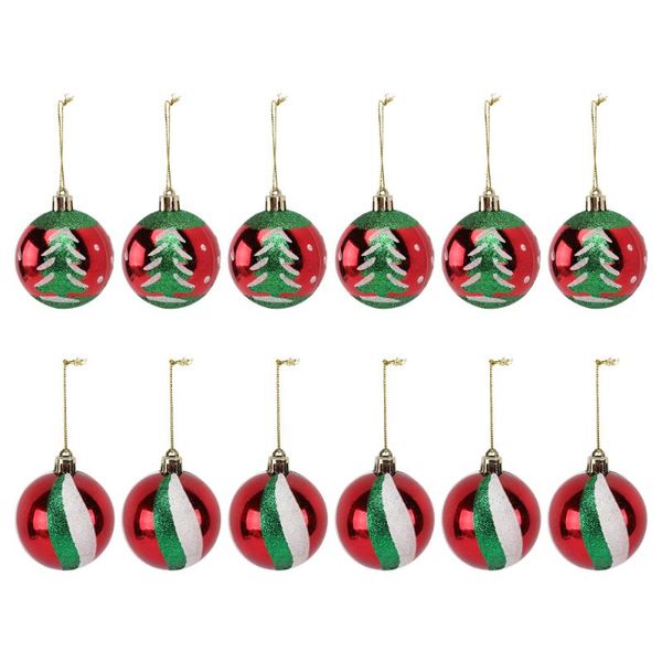 

party decoration 12pcs christmas balls colorful festival pendants decorations