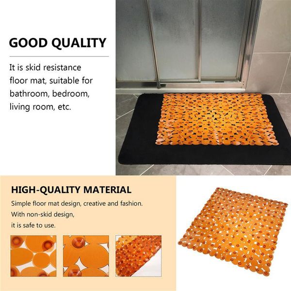 

bath mats 1pc bathroom mat non-slip waterproof pebble pattern for toilet el
