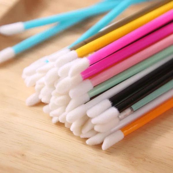 

makeup brushes 50 pcs disposable lip brush lipstick glossy eyelash lash extension mascara wands applicators cleaner makeups tools cosmetic