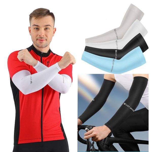 Gomitiere Ginocchiere Sport Manicotti Scaldabraccia Ciclismo Mtb Polsino Protezione solare UV Protezione solare esterna Fascia da braccio Copertura Tattoo Pallavolo Bicicletta Runn