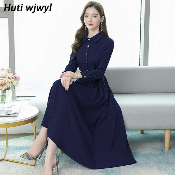 

3xl plus size autumn winter solid office dress vintage black long sleeve dresses women bodycon party elegant pink vestidos 210528, Black;gray