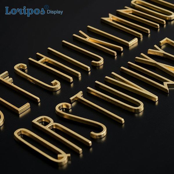 

novelty items nordic wind brass decoration english alphabet wall paste creative pure copper cement inlay home mounted letters block decor