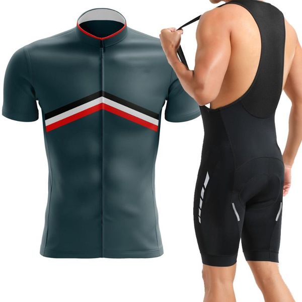 

racing sets summer men's cycling jersey bicycle clothing bib short bike wear, Black;blue