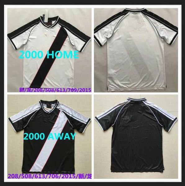 

donizete vasco da match gama worn retro soccer jersey 2000 2001 classic football shirt uniform vintage camisa de futebol romario home tmfo, Black;yellow