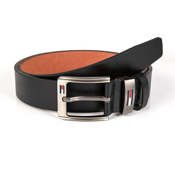 

men's square buckle business leisure belt, Black;brown