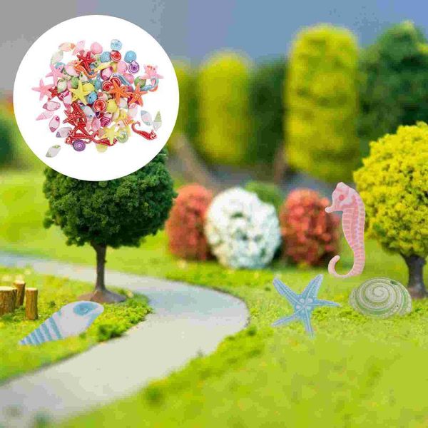 

decorative flowers & wreaths 100 pcs micro landscaping ornament marine animals shape decor garden adornment