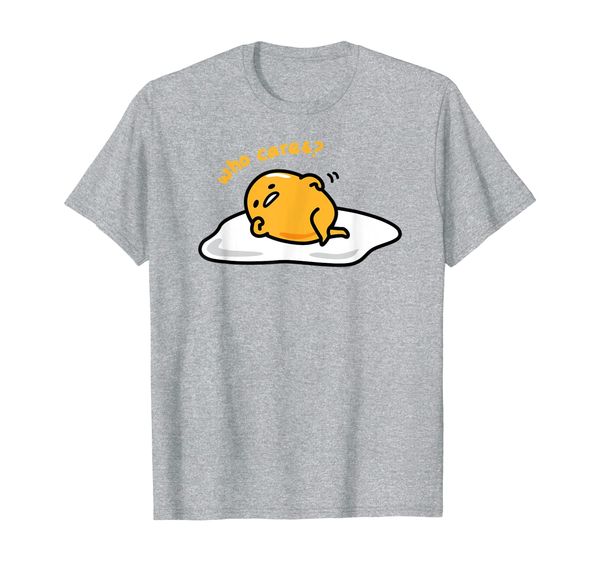 

gudetama "who cares" tee shirt, White;black