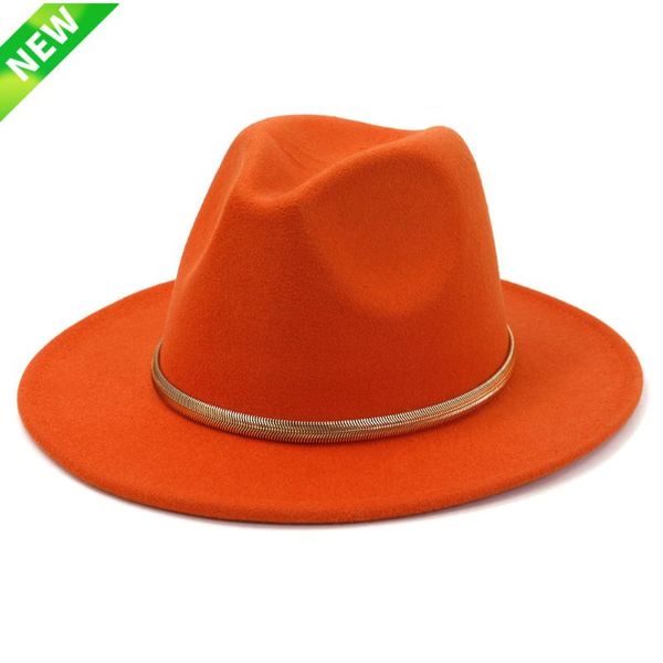 

wide brim hats belt pure color classic women fedora jazz hat british style trilby party formal panama cap dress cowboy autumn, Blue;gray