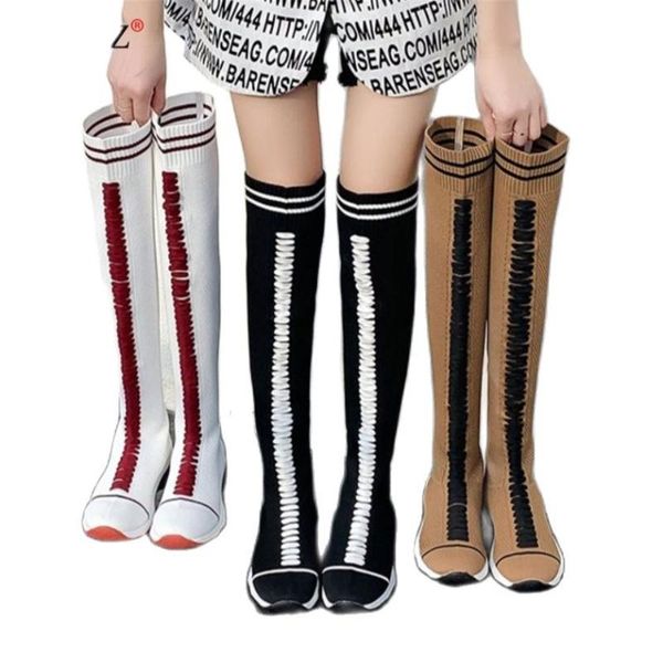 

boots lace up over-the-knee warm women shoes rome style knee-high female winter plus size, Black