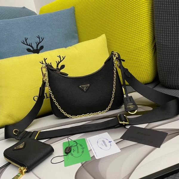 

totes luxury three in one women bag leather hobo chain underarm casual handbag cross single shoulder diagonal