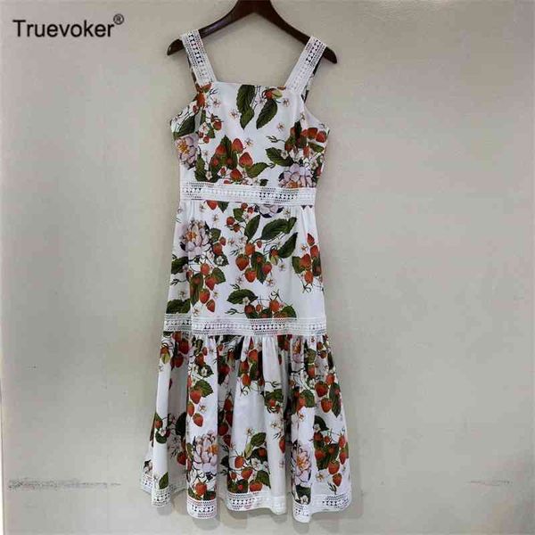 

truevoker european designer slip dress lady multicolor floral print embroidery patchwork midi holiday spaghetti strap robe 210602, Black;gray