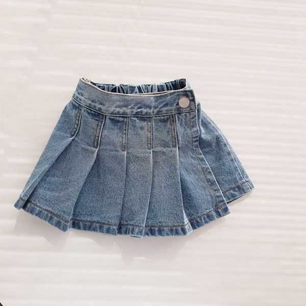 

shorts korean style summer kids girl skirts denim elastic waist children fashion clothes e256 uniz, Black