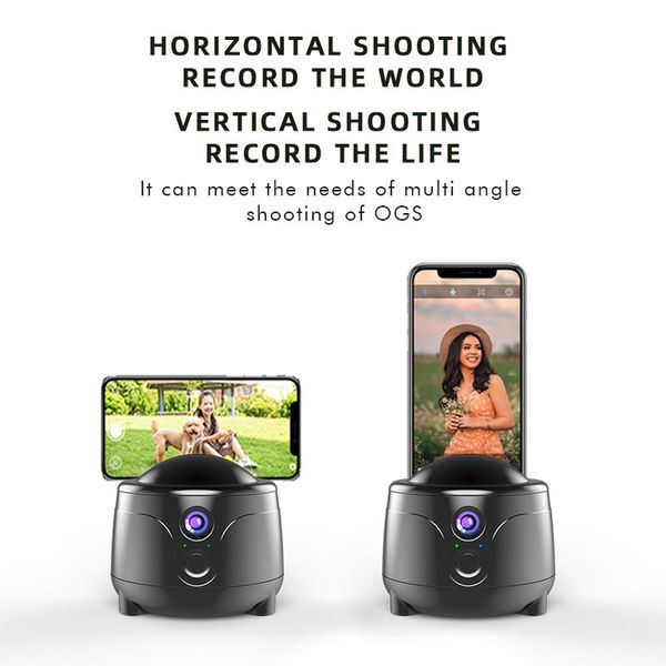 

360Â°/270Â° intelligent tracking pan tilt live sports camera bracket phone holder stand base smart face mount tripod heads