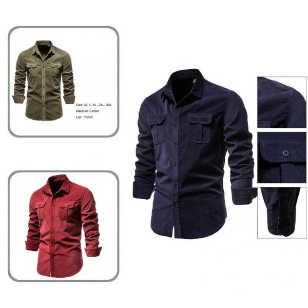 

men's casual shirts stylish autumn shirt cardigan great stitching slim button decor spring winter male, White;black