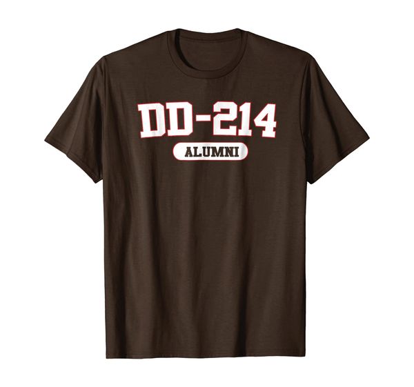 

DD-214 ALUMNI USA Gift Women's Men's T-shirt For Veterans, White;black