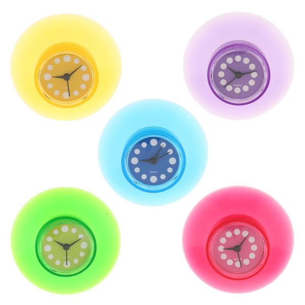 

wall clocks waterproof kitchen bathroom shower water clock suction cup sucker