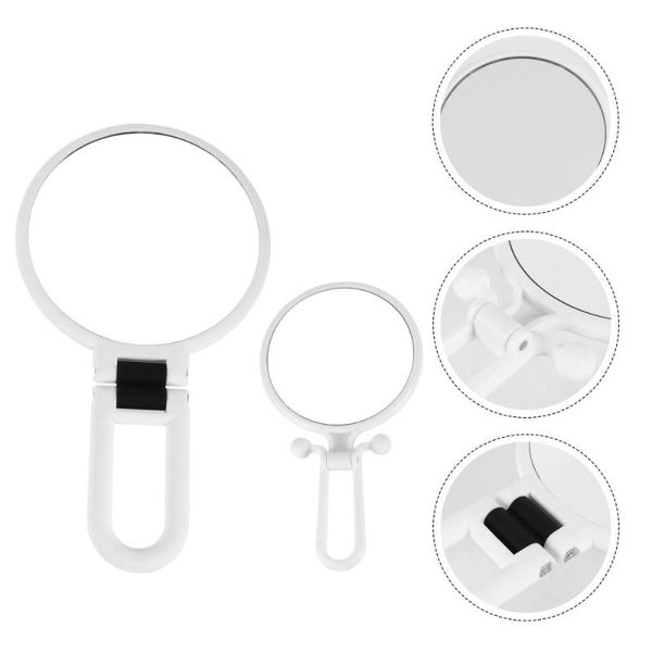

2pcs portable 10x 15x magnifying cosmetic mirror foldable pocket compact mirrors