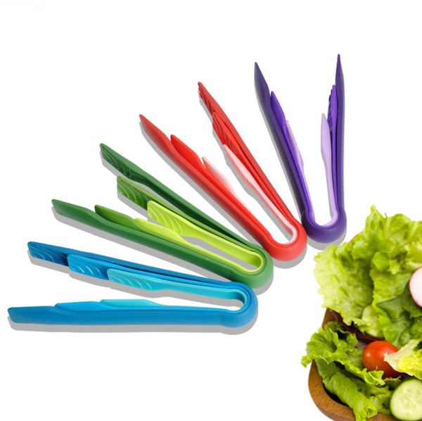 Pinze da cucina in plastica che servono pinze da cucina per barbecue cucina insalata grigliate frittura utensili da cucina 3 pezzi / set