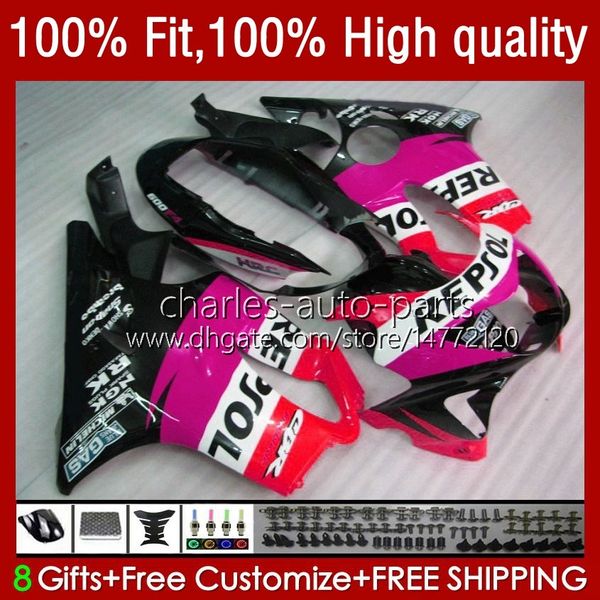 Einspritzkarosserie für HONDA CBR600F4i CBR600 F4i 04 05 Pink Repsol 2006 2007 Kit 55No.253 CBR 600F4i 600 F4i FS CC F4 i 2004 2005 06 07 600CC CBR600FS 04-07 OEM-Verkleidung