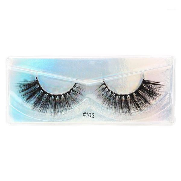 

fluffy lashes faux mink eyelashes 3d bulk natural pack fake make up false1