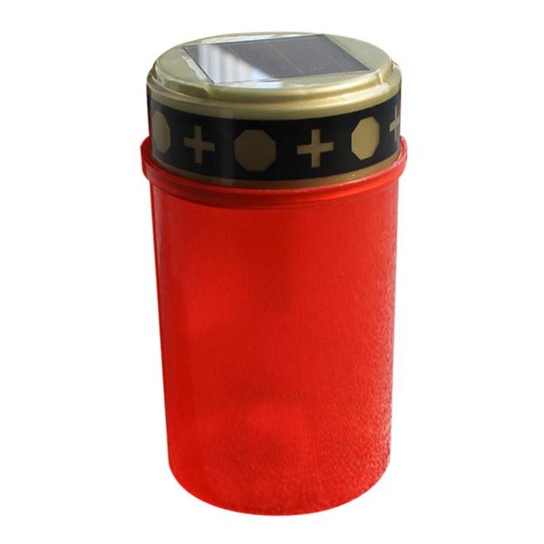 

candles 1 pc led candle lamp solar-powered (contains ground socket red)