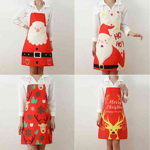 

christmas new decorations cloth printed santa apron restaurant bar party atmosphere