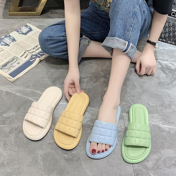 

slippers 0008- summer sandals indoor outdoor flip-flops fashion casual, Black