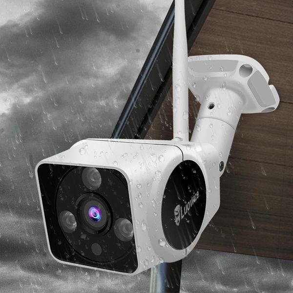 

wireless security camera with wifi ip 50ft night vision intercom function sd card indoor/outdoor ip66 cameras