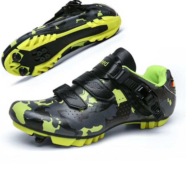 

cycling footwear r.xjian fluorescent road bike shoes professional men's ultra light sports self-locking and breathable, Black