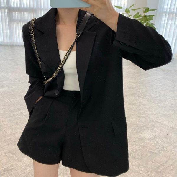 

women's suits & blazers office lady blazer casual solid color jacket long sleeve straight retro chic coat spring autumn 2021, White;black