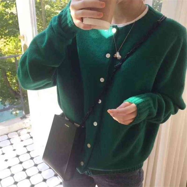 

6 color oversize women sweaters autumn vintage cardigans winter sweater knitted christmas plus size cardigan knit 210417, White;black