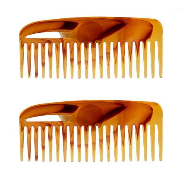 

2pcs portable wide large tooth hairstyle comb retro hair insert hairdressing styling tools for men or women1, Silver