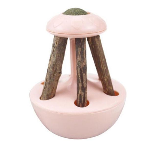 

cat toys cats tumbler with silvervine stick and catnip self-playing toy for kitten cleaning teeth