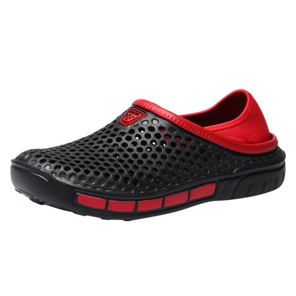 

slippers men's summer indoor sports casual beach comfort hole listing 2021, Black