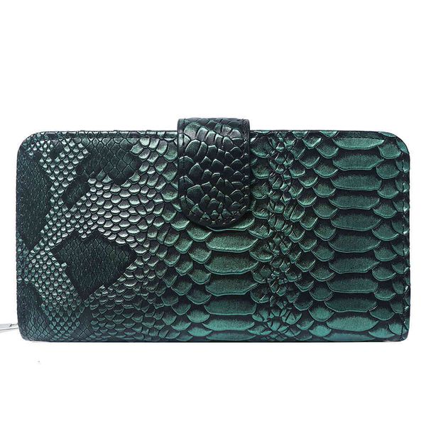

wallet leather snake purse fashion portable lady, Red;black