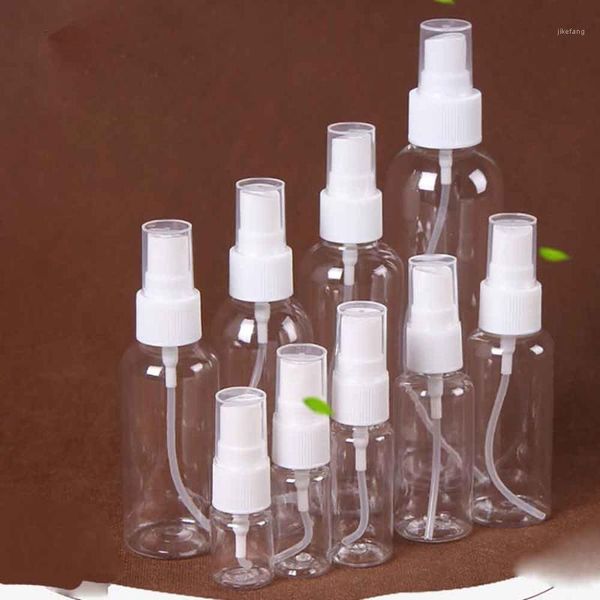 

storage bottles & jars 1pcs 10ml 30ml 50ml 60ml 100ml clear plastic portable spray bottle empty perfume refillable mist pump atomizer