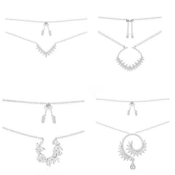 

chains lidu sterling silver petal necklace fashion elegant clavel chain to send friends gift manufacturers wholesale