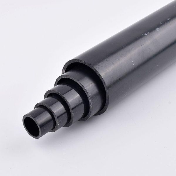 

watering equipments 50cm length od20/25/32/40/50/63mm upvc dark grey pipe plastic aquarium fish tank tube garden irrigation fittings