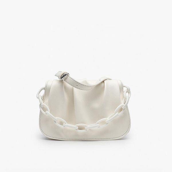 

evening bags small bag female 2021 trendy wild cloud folds high sense chain messenger bgas crossbody for women handbag