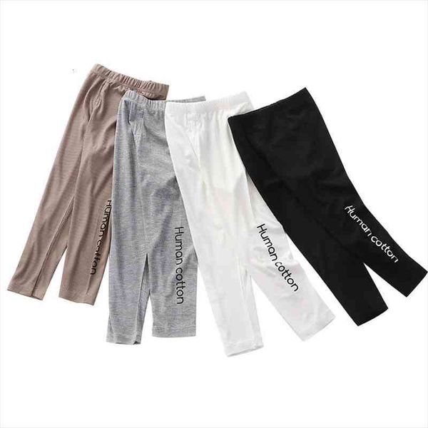 

childrens spring summer leggings korean style kids girls casual girls pants outer wear fashionable stretch home pants, Blue